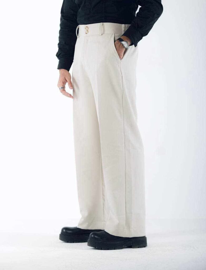 Baggy Formal Pant --1 Piece</br> color-(Beige)
